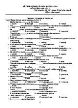 Đề thi học sinh giỏi môn Tiếng Anh Lớp 12 - Năm học 2013-2014 (Có đáp án)